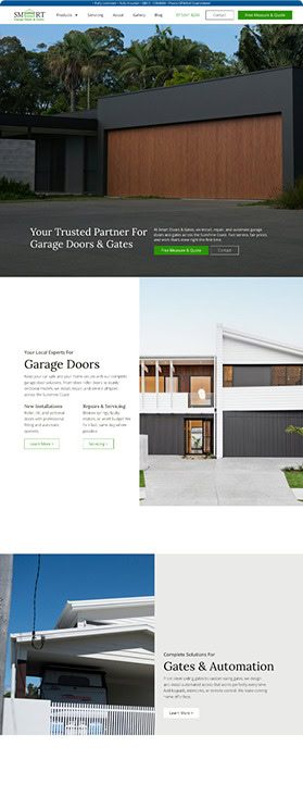 Contemporary garage doors and gates for modern homes by Growthify in Australia.