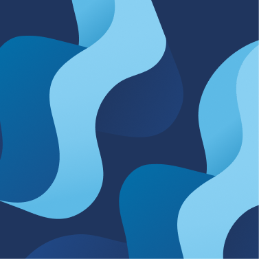 Abstract blue wave pattern representing water and pool design.