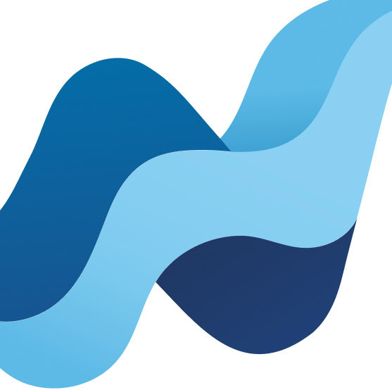 Abstract blue wave design representing water and pools for SEO.